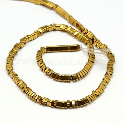 Electroplate non magnetici ematite sintetico fili di perline&nbsp;G-I093-M