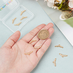 10 шт. латунные микро кубические циркониевые компоненты люстры соединения&nbsp;KK-GO0002-05