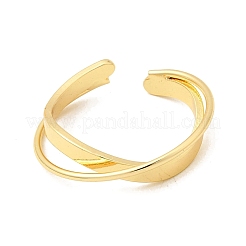 Offene Manschettenringe aus Messing&nbsp;RJEW-D345-02G