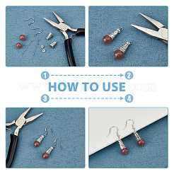 240 шт. 4-цветная бусина в тибетском стиле из сплава в форме конуса&nbsp;FIND-DC0003-89