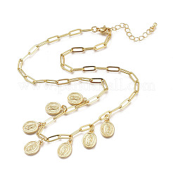 Латунь подвесные ожерелья&nbsp;NJEW-M185-01G