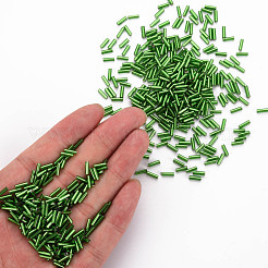 Никелированный стеклянные бусины стеклярус&nbsp;SEED-S046-01B-27