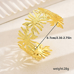 Полые латунные браслеты-манжеты для женщин&nbsp;JS8489-1