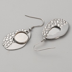 Серьги-подвески из нержавеющей стали 304 с геометрической формой&nbsp;FIND-WH0032-74P-03