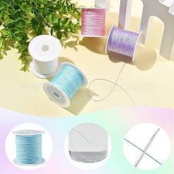 4 Rolle 4 Farben runde Nylonschnur mit chinesischem Knoten&nbsp;NWIR-FS0001-06A