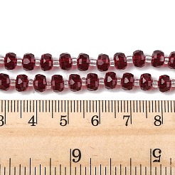 Chapelets de perles en verre transparente  &nbsp;X-GLAA-P076-01A-04