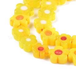 Ручной работы стеклянная бусина тысячецветник нитей&nbsp;X-LAMP-J035-8mm-06