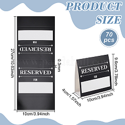 70 шт. бумажных табличек для зарезервированных столиков в ресторане отеля&nbsp;AJEW-PH0007-76