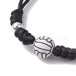 Ensembles réglables de bracelets de perles tressés de fil de nylon&nbsp;BJEW-JB10079