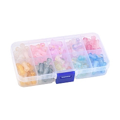 130 шт. 13-цветные градиентные прозрачные акриловые бусины&nbsp;OACR-FS0002-04