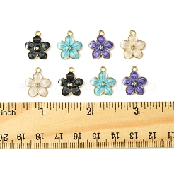 30шт 5 цвета сплава эмалевые подвески&nbsp;ENAM-FS0002-07