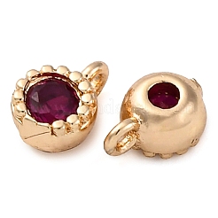 Латунные микро проложить кубического циркония подвески&nbsp;KK-Z089-11KCG-01