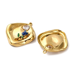 Подвески из нержавеющей стали 304 с эмалью&nbsp;STAS-L299-12G-01