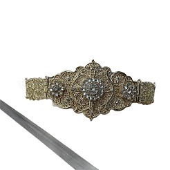 Сплав кристаллы стразы цветок невеста свадебное платье цепочка пояс&nbsp;FS-WG3EE17-01