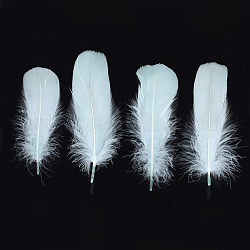 Goose Feather Costume Accessories, Dyed, Light Cyan, 135~165x38~48mm, about 500pcs/bag
