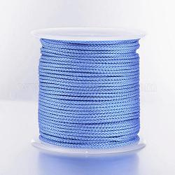 Fili di nylon intrecciati, dodger blu, 2mm, circa 25.15 iarde (23 m)/rotolo