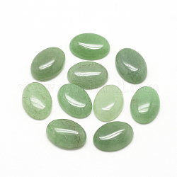 Cabochon avventurina verde naturale, ovale, 14x10x4~5mm