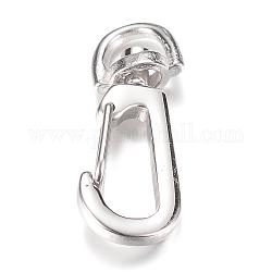 304 Stainless Steel Swivel Clasps, Stainless Steel Color, 36x14x7mm, Hole: 5x7mm