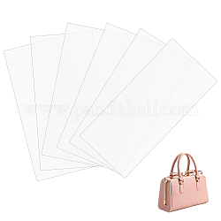 Translucent Plastic Bag Bottom Shaper, Rectangle, WhiteSmoke, 30x14x0.1cm