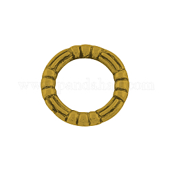 Tibetan Style Alloy Linking Rings, Lead Free, Antique Golden, 10x1.5mm, Hole: 6.5mm, about 3030pcs/1000g