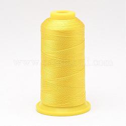 Hilo de coser de nylon, amarillo, 0.2mm, aproximamente 700 m / rollo