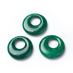 Natürliche myanmarische Jade / burmesische Jade Anhänger, gefärbt, Donut, 26x5 mm, Bohrung: 10.5 mm