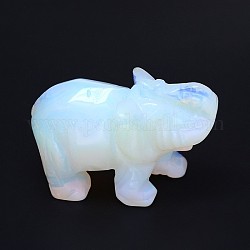 Opalite 3D Elephant Home Display Decorations, 60~65x35~40x40mm
