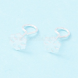 Крошечные серебряные серьги-гвоздики «Снежинка 999», изысканные минималистичные серьги для девушек, серебряные, 13 мм, штифты : 0.8 мм