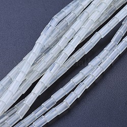 Naturali nuove perle di giada fili, colonna, 4.5~5.5x3mm, Foro: 0.6 mm, circa 80pcs/filo, 15.3~15.7 pollice (39~40 cm)