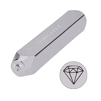 Outil d'estampage de poinçon de poinçon de timbres de conception de métal de diamant de 6mm 1/4