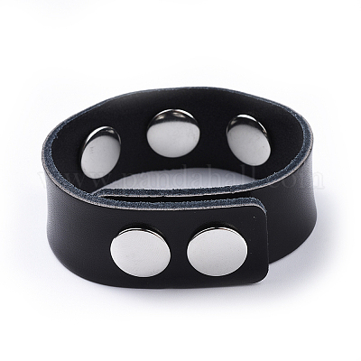 Кожа кусок браслет материалы&nbsp;LS-AJEW-R014-3-1