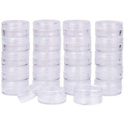 40pcs Bead Organizers in A Clear Organzier Box, 2 Sets Clear Plastic  Diamond