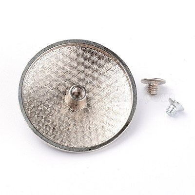 Заклепка винта сплава & имитация бирюзы корабля твердая PALLOY-WH0084-09A-1