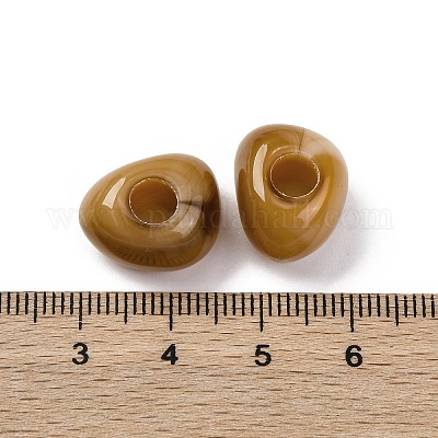 Perles acryliques opaques bicolores&nbsp;MACR-Z002-02B-1