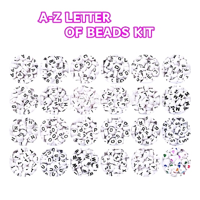 2880pcs Round Pony Beads Seed Bead Kit DIY Bracelets Jewelry