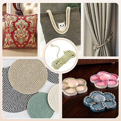 20 ярд двухслойного витого шнура из полиэстера&nbsp;OCOR-WH0086-99B-03-1