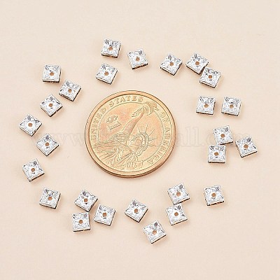 Messing Strass Zwischen perlen&nbsp;RSB072-06S-1