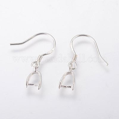 Whole 925 Sterling Silver Earring Hooks Findings Pandahall Com - Sterling Silver Pendant Bail Findings