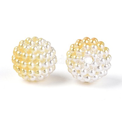 Имитация жемчуга акриловые&nbsp;OACR-T004-15mm-15-1