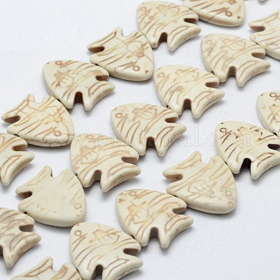 Бусины из синтетического магнезита G-P228-55-1