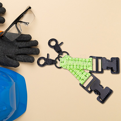 2 шт. зажим из полиэфирного волокна и железной оплетки&nbsp;AJEW-FH0005-39C-1