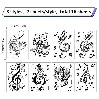 Craspire 3 Sheets 3 Styles PVC Waterproof Decorative Stickers, Self Ad –  CRASPIRE