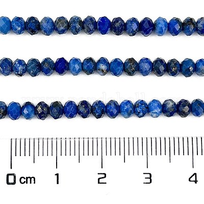 Natürlicher Lapislazuli Perlenstränge&nbsp;G-L587-B04-02-1