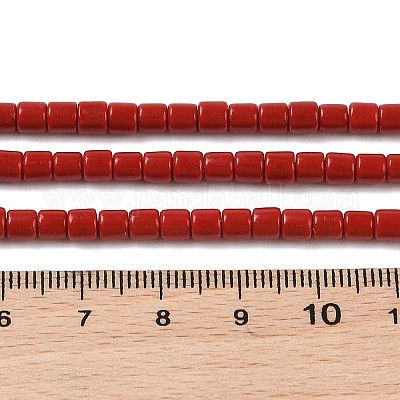 Окрашенные синтетические коралловые бусины&nbsp;CORA-P010-01-1