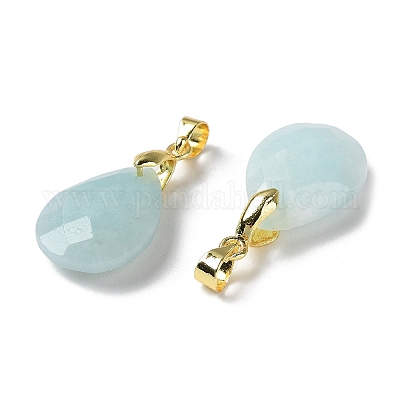 Pendentifs en amazonite naturelle&nbsp;G-Q005-02G-05-1