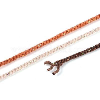 27 м сегментно окрашенные круглые полиэфирные витые шнуры&nbsp;OCOR-N009-02A-24-1