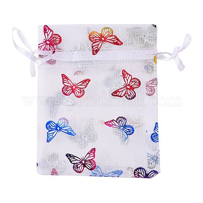 Прямоугольные сумки из органзы с кулиской и принтом&nbsp;LS-CON-PW0001-057A-1