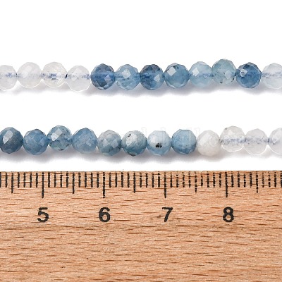 Природные Аквамарин бисер нитей&nbsp;G-C226-B03-4mm-1