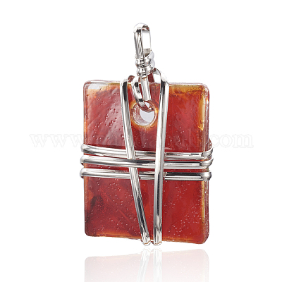 Ciondoli in ottone lampwork&nbsp;PALLOY-J356-08D-1