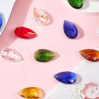 12шт стеклянные подвески&nbsp;GLAA-SP0001-46-1